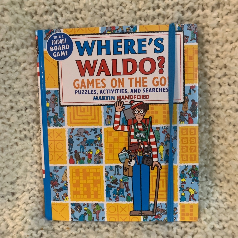 Where’s Waldo travel games book.